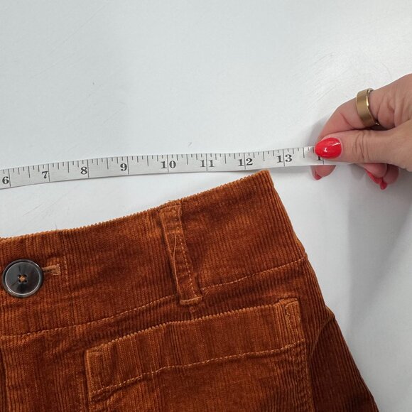 Anthropologie Maeve The Colette Corduroy Crop Wide-Leg Pants Size 25 - Picture 12 of 14
